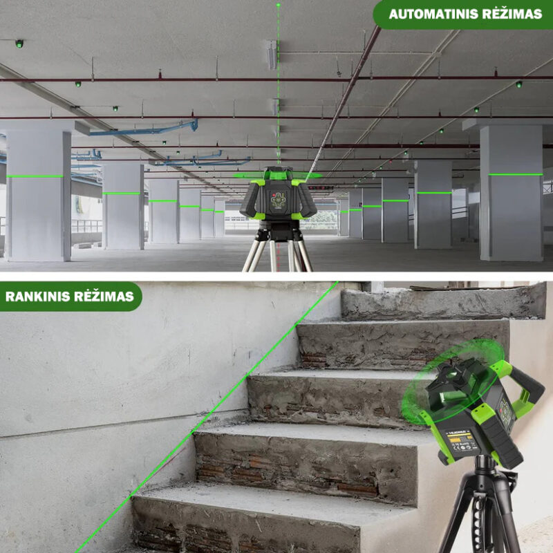Huepar RL300HVG rotacinis lazerinis nivelyras 3