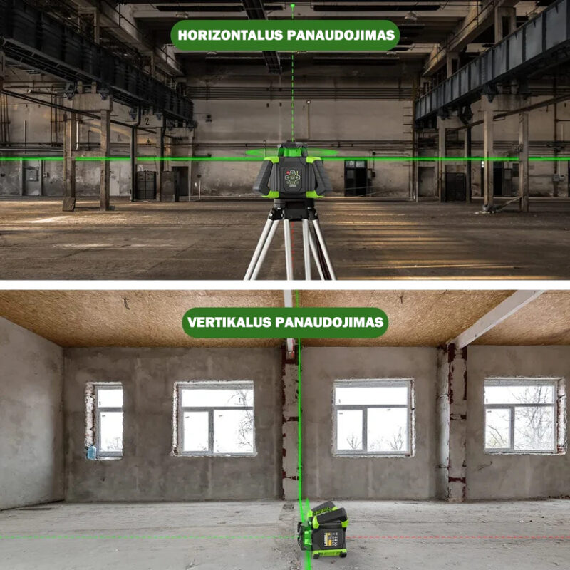 Huepar RL300HVG rotacinis lazerinis nivelyras 5